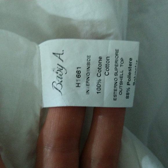 Size 5 Baby A white floral silver baptism christening gown party dress - Picture 12 of 16